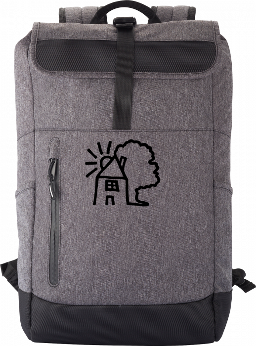 Clique - Sdr. Jernløse Lilleskole Roll-Up Backpack - Grey melange