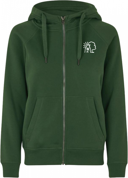 ID - Sdr. Jernløse Lilleskole Hoodie W. Zip Women - Bottle Green