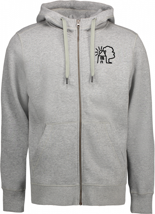 ID - Sdr. Jernløse Lilleskole Hoodie W. Zip Men - Grey Melange