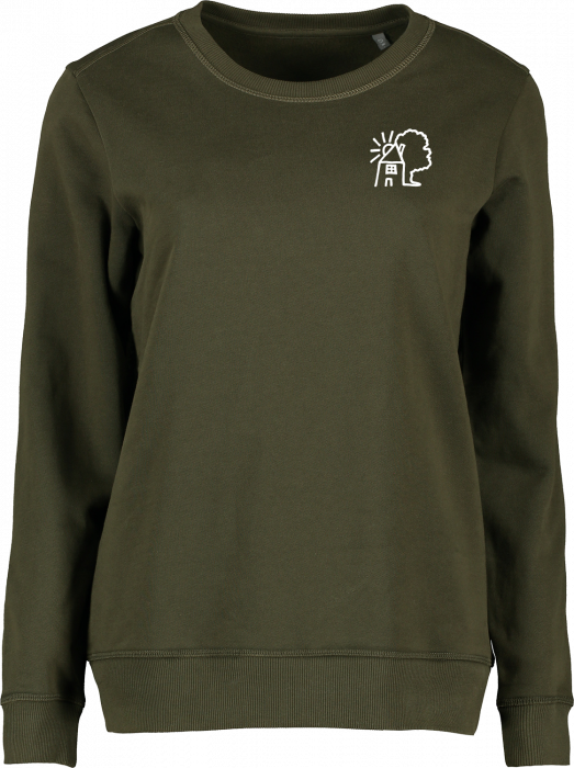 ID - Sdr Jernløse Lilleskole Sweatshirt Dame M Rygtryk - Oliven