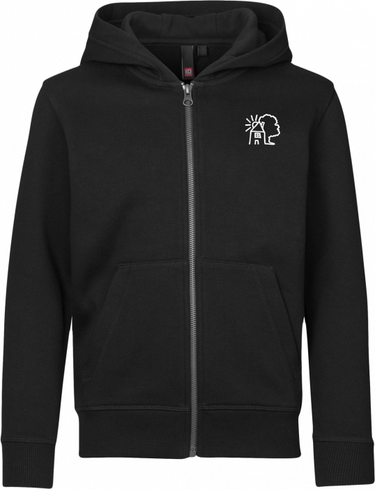 ID - Sdr Jernløse Lilleskole Zip Hoodie Børn M. Rygtryk - Sort